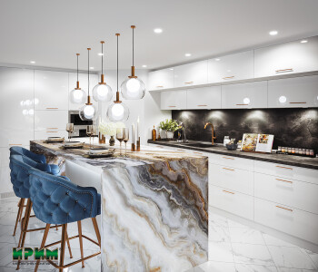 Кухнески модули БФ - Бяло гланц