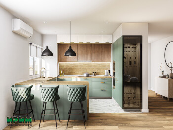 Кухненски модули МФ - Олив мат