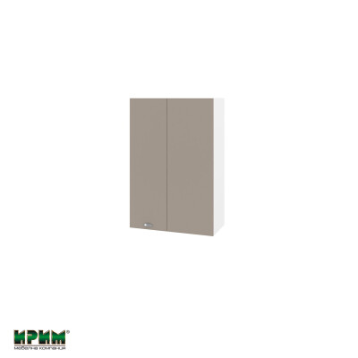 Горен модул за ъгъл с врата и два рафта БФ-Капучино мат-11-122