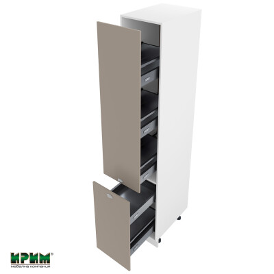 Колонен модул бутилиера с две врати БФ-Капучино мат-11-65