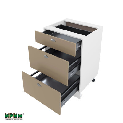 Долен модул с три чекмеджета БФ-Капучино мат-11-54