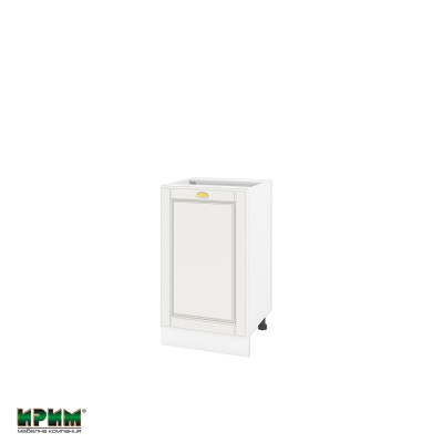 Долен модул с врата и рафт БФ-Бяло мат-09-43