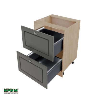 Долен модул с две чекмеджета МФ-Цимент мат-06-72