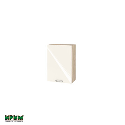 Горен модул с врата и рафт АРФ-Крийм гланц-06-18