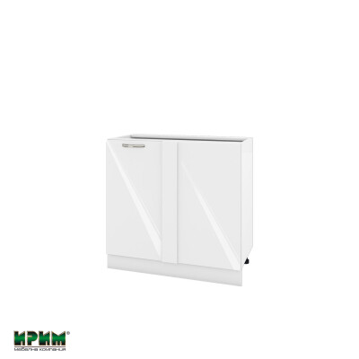 Долен модул за ъгъл с врата и рафт БФ-Бяло гланц-05-42