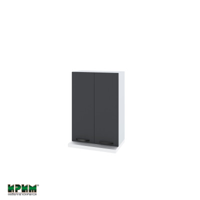 Горен модул с две врати и два рафта за аспиратор БФ-Карбон мат-11-117