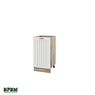 Долен модул с врата и рафт АРФ-Бяло фладер-04-28 (десен)