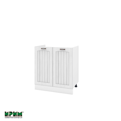 Долен модул за бордова мивка с две врати БФ-Бяло фладер-04-30