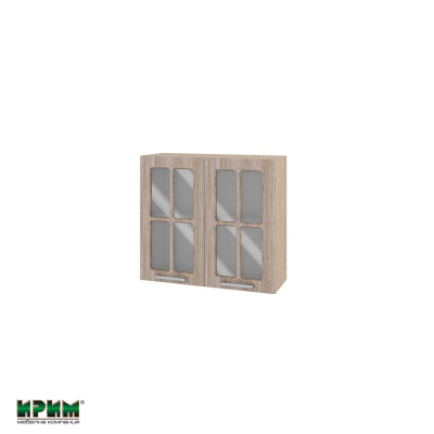Горен модул с две витринни врати и рафт МФ-Сонома-02-104