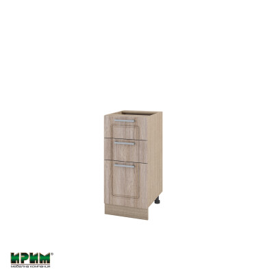 Долен модул с 2 чекмеджета,врата и рафт МФ-Сонома-02-27(десен)