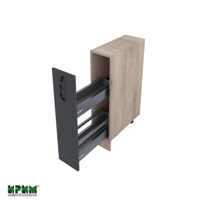 Долен модул бутилиера с плавно затваряне АРФ-Карбон мат-11-58