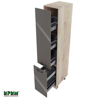 Колонен модул бутилиера с две врати АРФ-Антрацит гланц-05-65