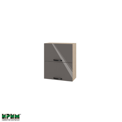 Горен модул с две хоризонтални врати МФ-Антрацит гланц-05-11