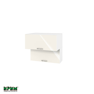 Горен модул с две хоризонтални врати БФ-Крийм гланц-11-107