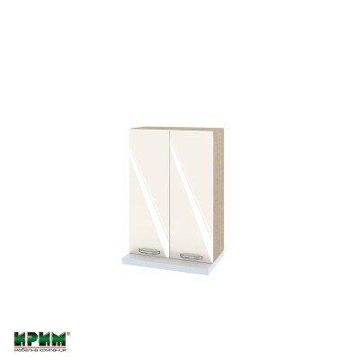 Горен модул с две врати и два рафта за аспиратор МФ-Крийм гланц-11-117