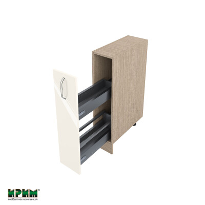 Долен модул бутилиера с плавно затваряне МФ-Крийм гланц-11-58