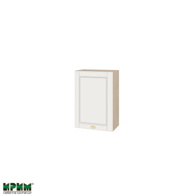 Горен модул с врата и рафт МФ-Бяло мат-09-18