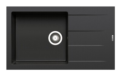 Мивка от гранит Athlos Plus (86x50) 1B 1D Карбон