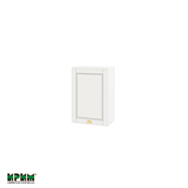 Горен модул с врата и рафт БФ-Бяло мат-09-18