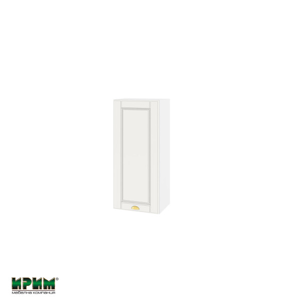 Горен модул с врата и два рафта БФ-Бяло мат-09-116