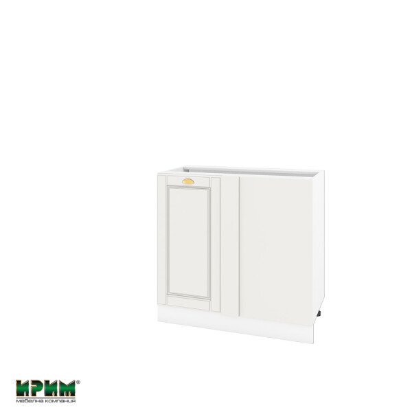 Долен модул за ъгъл с врата и рафт БФ-Бяло мат-09-42