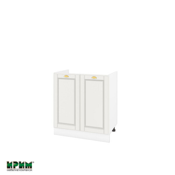 Долен модул за бордова мивка с две врати БФ-Бяло мат-09-30