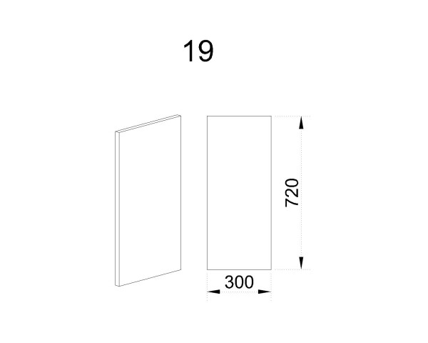 Краен панел Ф-Деним мат-06-19
