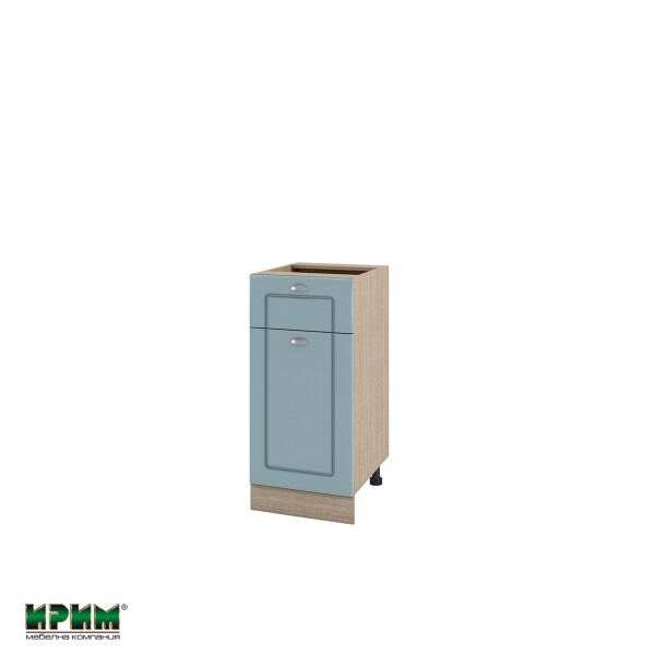 Долен модул с чекмедже,врата и рафт МФ-Деним мат-06-74 (ляв)