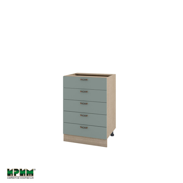 Долен модул с пет чекмеджета МФ-Олив мат-11-29