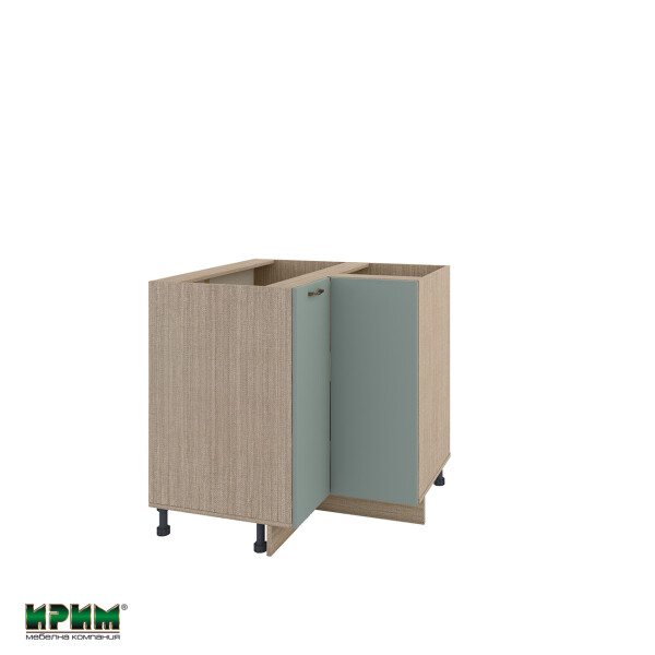 Долен модул ъглов с две врати и рафт МФ-Олив мат-11-61