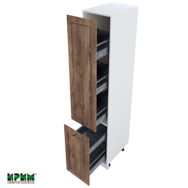 Колонен модул бутилиера с две врати БФ-Дъб натурал-06-65