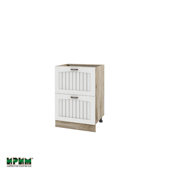 Долен модул с две чекмеджета АРФ-Бяло фладер-04-44