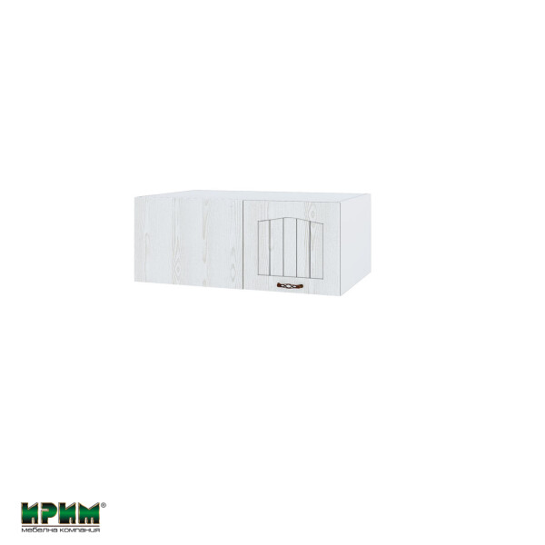 Горен модул за ъгъл с една врата БФ-Бяло фладер-04-163 (ляв)