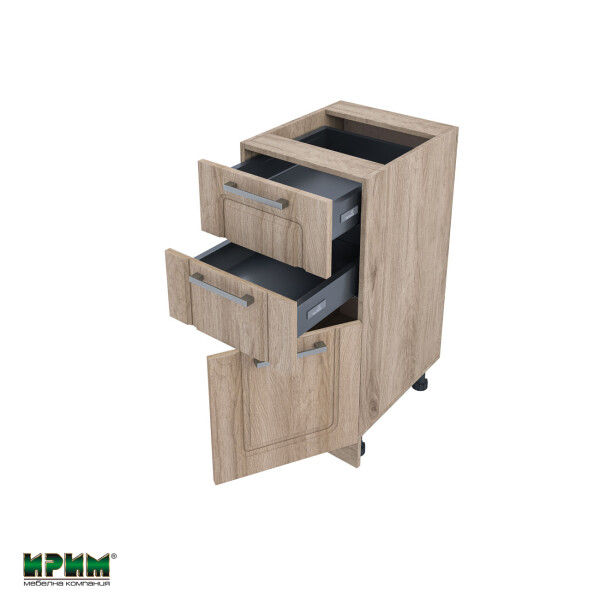 Долен модул с две чекмеджета и врата с плавно затваряне АРФ-Сонома-02-53 (десен)