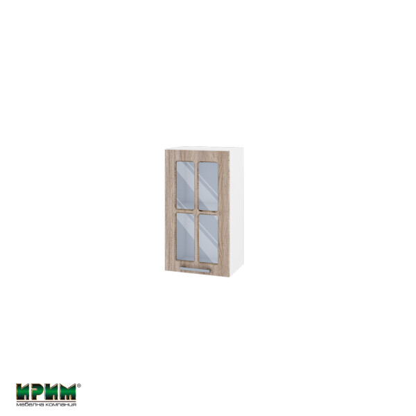 Горен модул с витринна врата и рафт БФ-Сонома-02-102