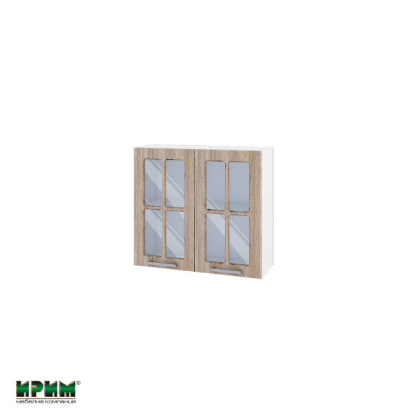 Горен модул с две витринни врати и рафт БФ-Сонома-02-104