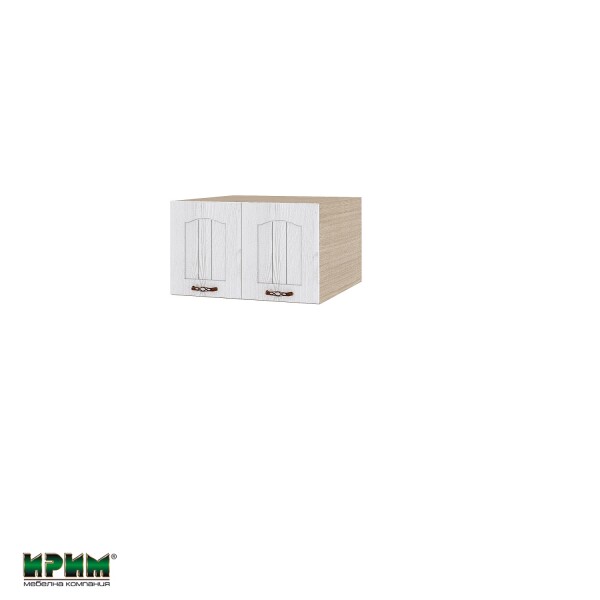 Горен модул с две врати МФ-Бяло фладер-04-111