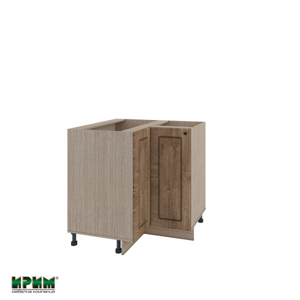 Долен модул ъглов с две врати и рафт МФ-Дъб натурал-06-61