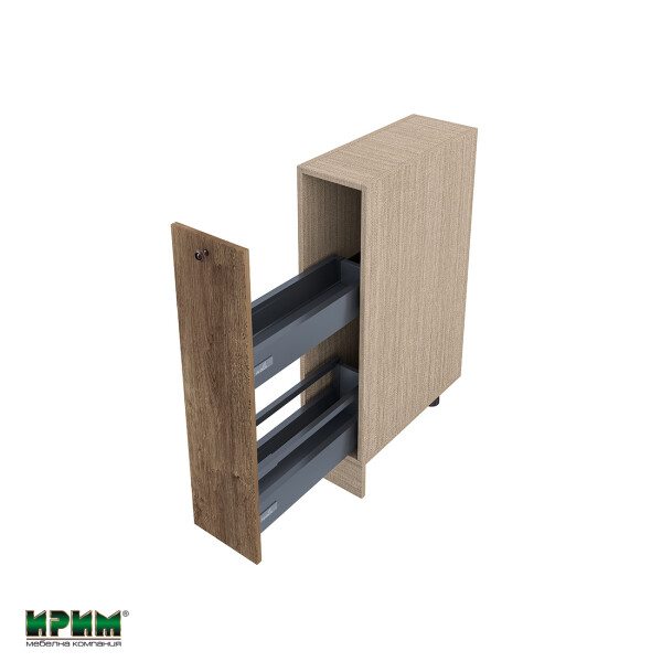 Долен модул бутилиера с плавно затваряне МФ-Дъб натурал-06-58