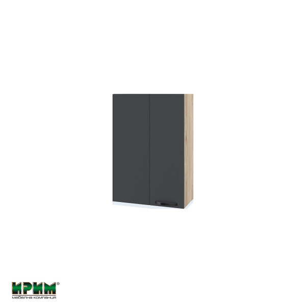 Горен модул за ъгъл с врата и рафт АРФ-Карбон мат-11-122