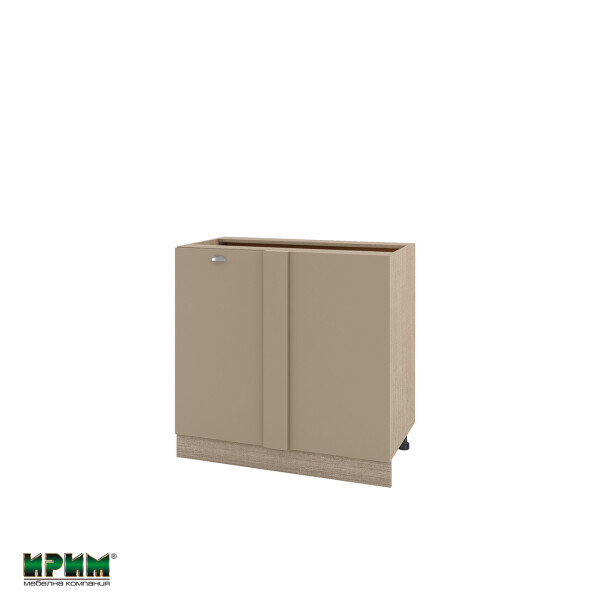 Долен модул за ъгъл с врата и рафт МФ-Капучино мат-11-42