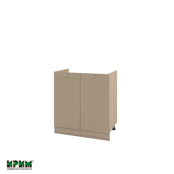 Долен модул за бордова мивка с две врати МФ-Капучино мат-11-30