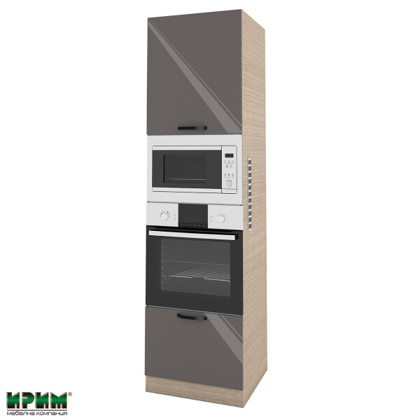 Колонен модул четири врати МФ-Антрацит гланц-05-48