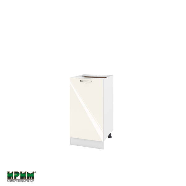 Долен модул с врата и рафт БФ-Крийм гланц-11-28