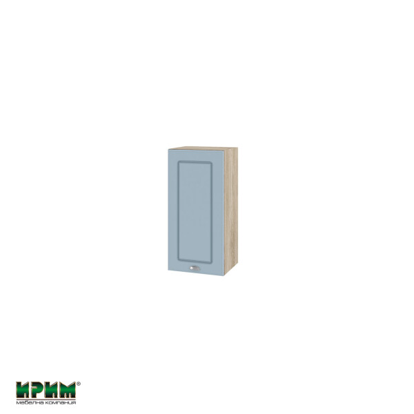 Горен модул с врата и рафт АРФ-Деним мат-06-16