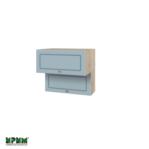 Горен модул с две хоризонтални врати АРФ-Деним мат-06-107