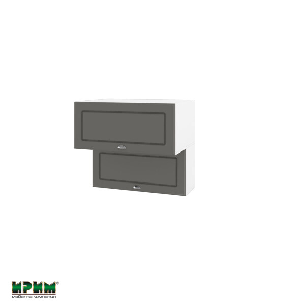 Горен модул с две хоризонтални врати БФ-Цимент мат-06-107