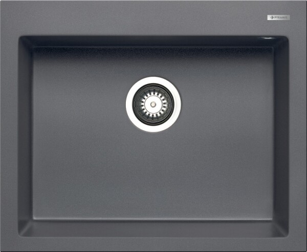 Мивка от гранит Istros (61x50) 1B Метално сиво