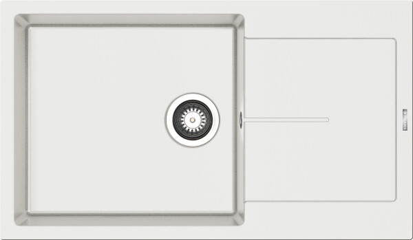 Мивка от гранит Ithaka (86×50) 1B 1D PLUS Сняг