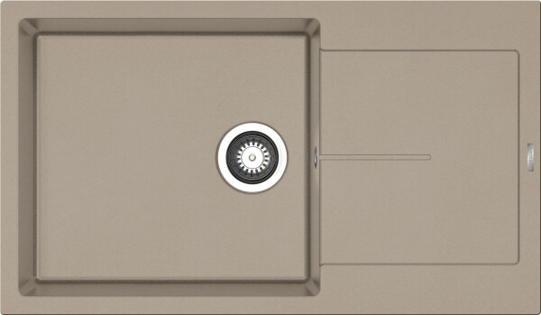 Мивка от гранит Ithaka (86×50) 1B 1D PLUS Тъмно бежово